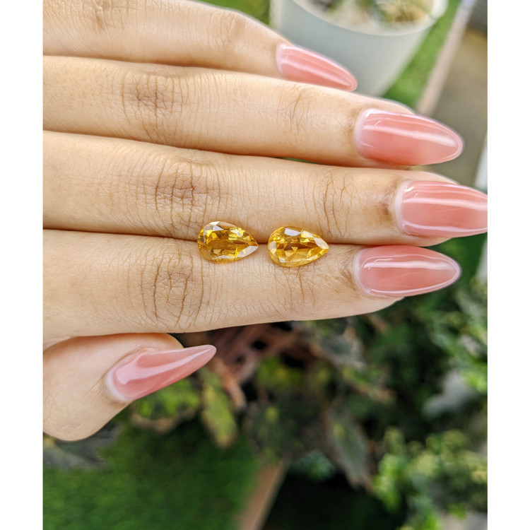 3.73 Ct.Tw. Citrine Pair from Brazil