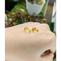 3.73&nbsp;Ct.Tw.Total Carat Weight Citrine Pair from Brazil Life Style