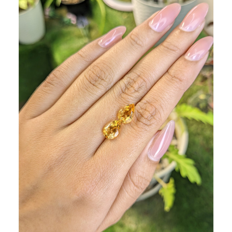 4.05 Ct.Tw. Citrine Pair from Brazil