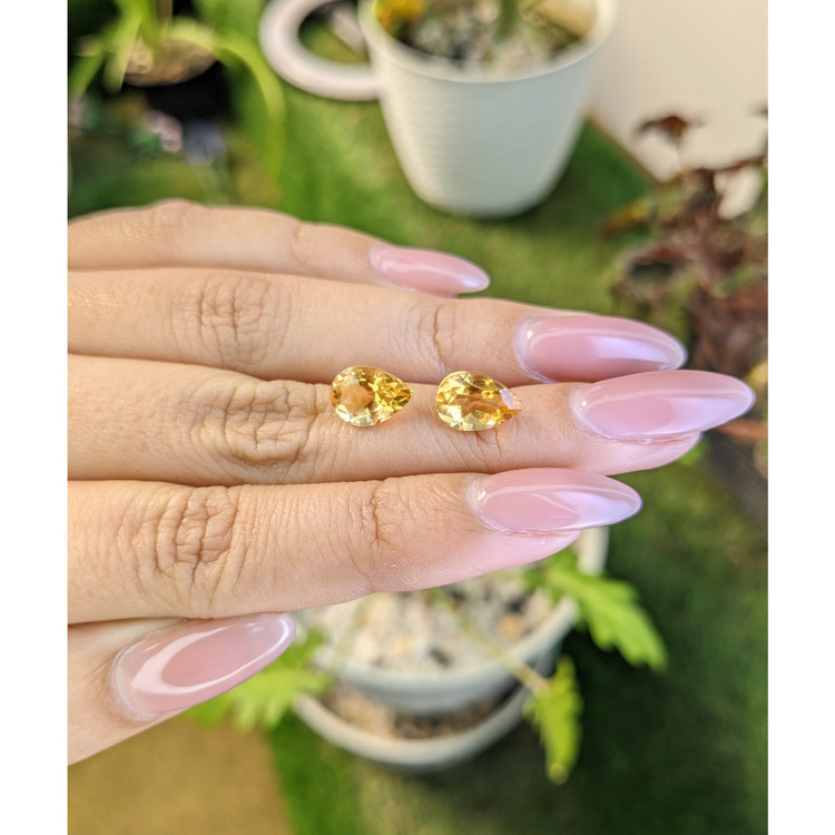 4.05 Ct.Tw. Citrine Pair from Brazil