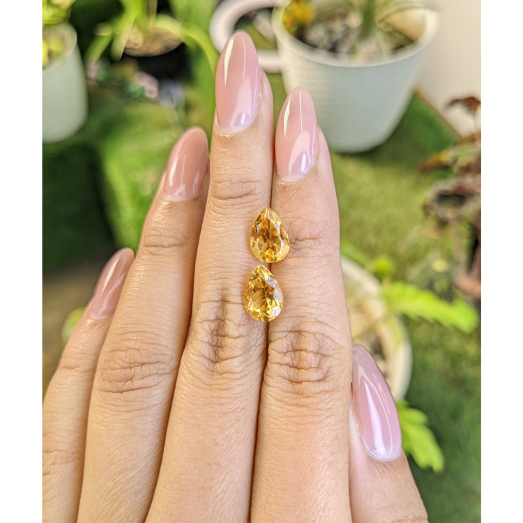 4.05 Ct.Tw. Citrine Pair from Brazil