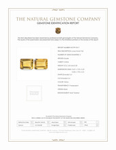 6.53&nbsp;Ct.Tw.Total Carat Weight Citrine Pair from Brazil Scan Report