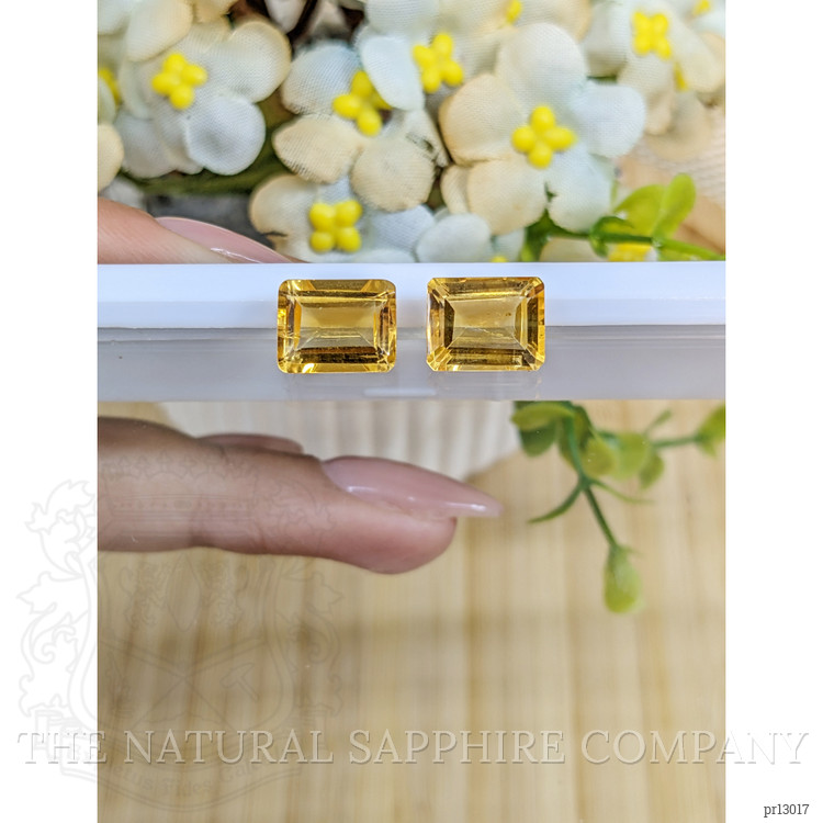 6.53 Ct.Tw. Citrine Pair from Brazil
