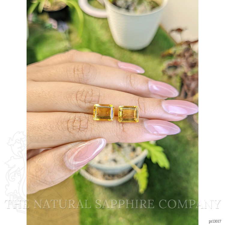 6.53 Ct.Tw. Citrine Pair from Brazil