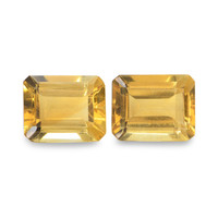 5.83 Ct.Tw. Emerald Cut Citrine Pair