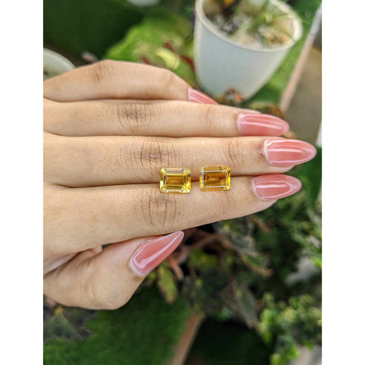 5.83 Ct.Tw. Citrine Pair from Brazil