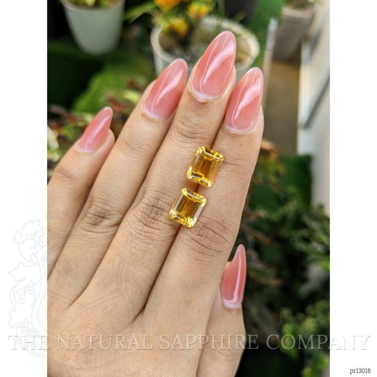 5.83 Ct.Tw. Citrine Pair from Brazil