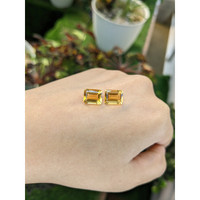 5.83 Ct.Tw.Total Carat Weight Citrine Pair from Brazil Life Style