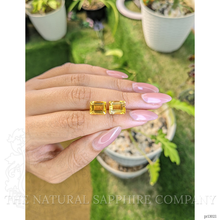 6.84 Ct.Tw. Citrine Pair from Brazil