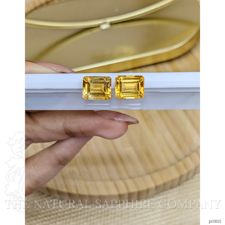 6.84 Ct.Tw. Citrine Pair from Brazil