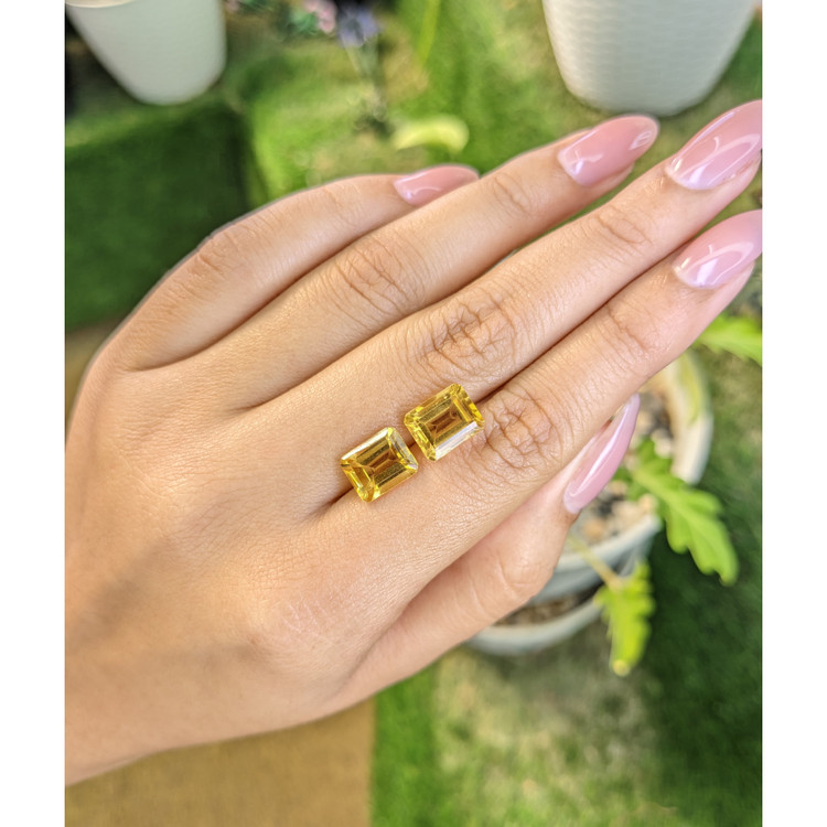 6.05 Ct.Tw. Citrine Pair from Brazil