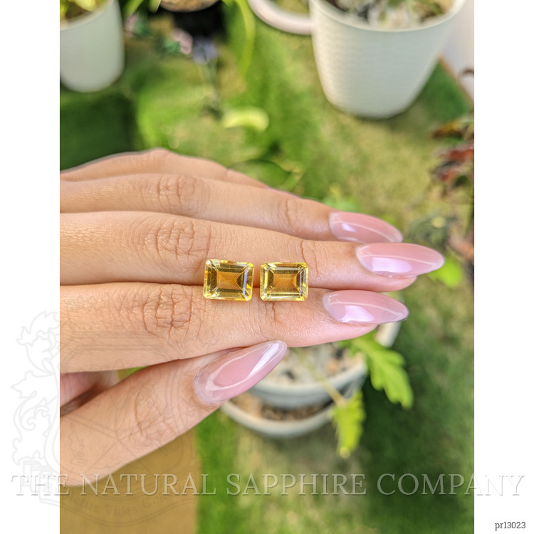 7.11 Ct.Tw. Citrine Pair from Brazil