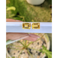 7.11&nbsp;Ct.Tw.Total Carat Weight Citrine Pair from Brazil Life Style