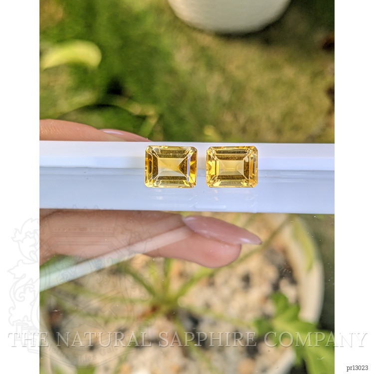 7.11 Ct.Tw. Citrine Pair from Brazil