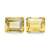 6.57 Ct.Tw. Emerald Cut Citrine Pair