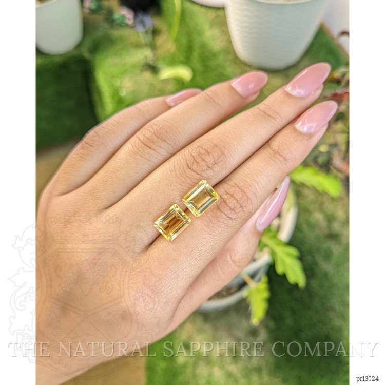 6.57 Ct.Tw. Citrine Pair from Brazil