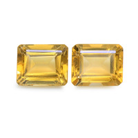 7.40 Ct.Tw. Emerald Cut Citrine Pair