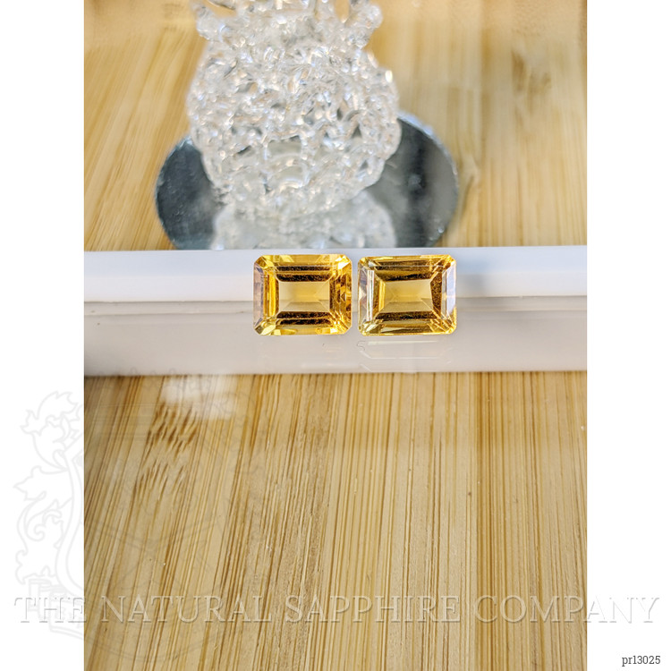 7.40 Ct.Tw. Citrine Pair from Brazil