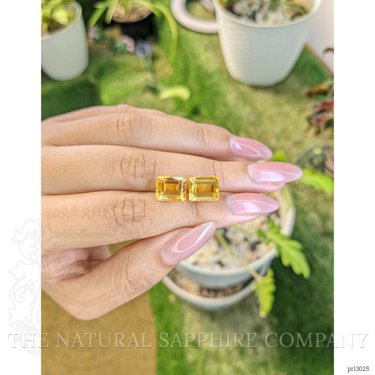 7.40 Ct.Tw. Citrine Pair from Brazil