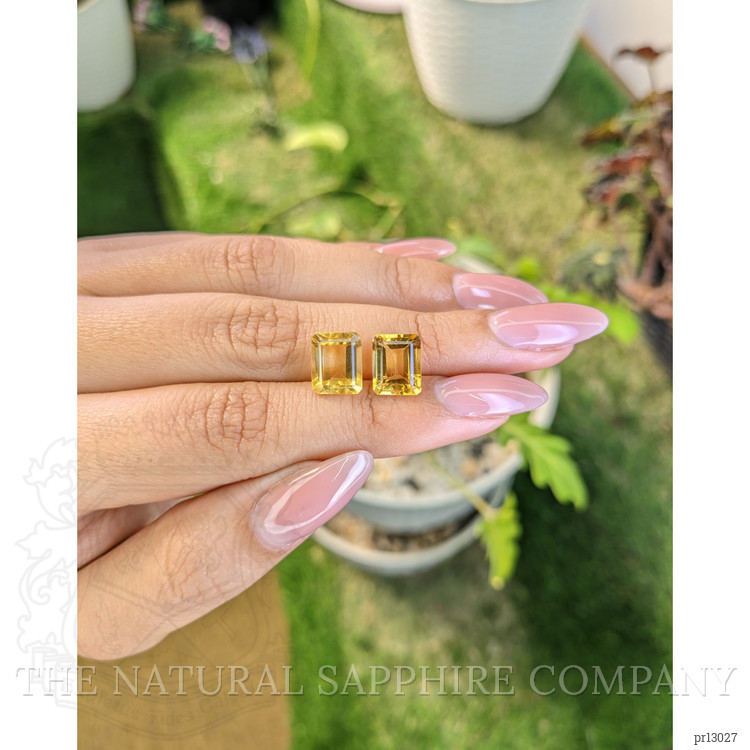 6.17 Ct.Tw. Citrine Pair from Brazil