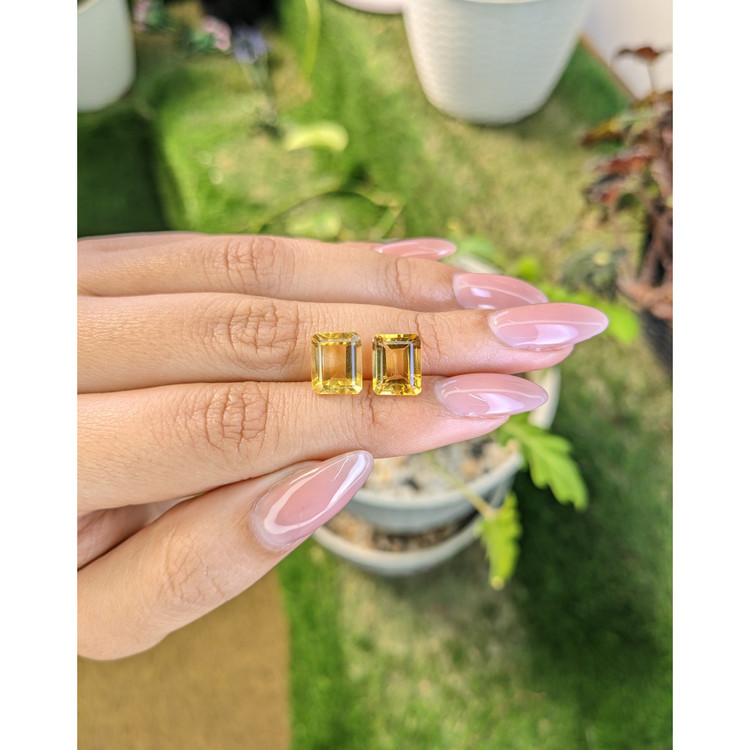 6.17 Ct.Tw. Citrine Pair from Brazil