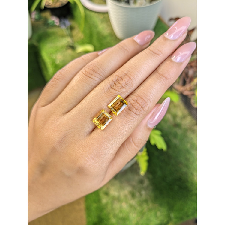 6.17 Ct.Tw. Citrine Pair from Brazil