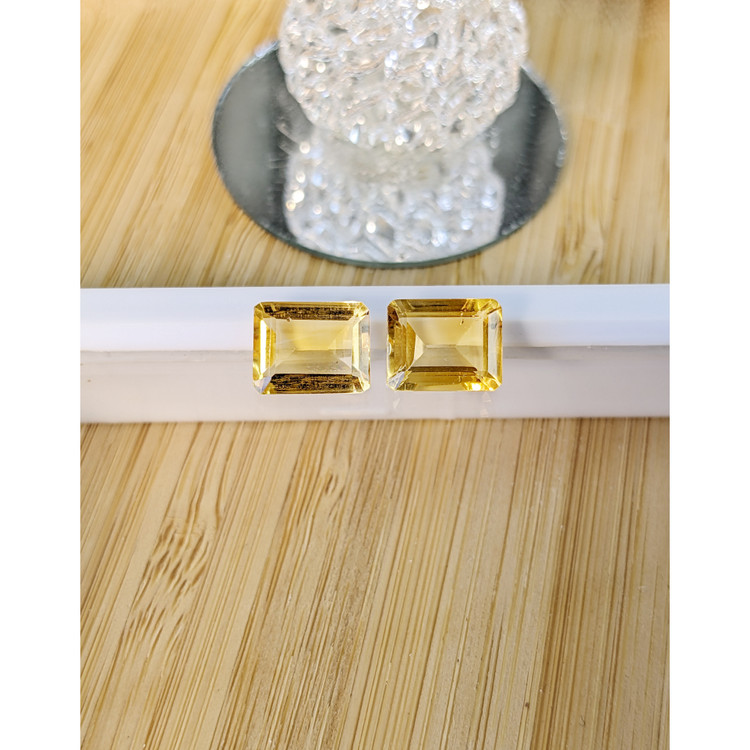 5.62 Ct.Tw. Citrine Pair from Brazil