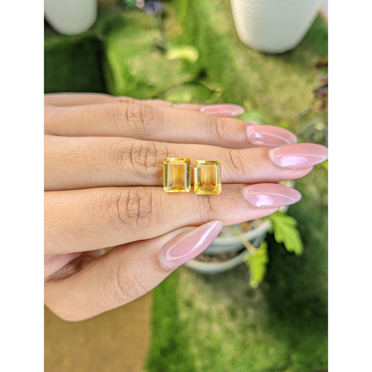 5.62 Ct.Tw. Citrine Pair from Brazil