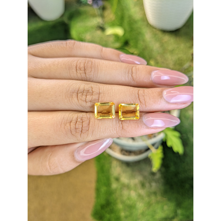 5.27 Ct.Tw. Citrine Pair from Brazil