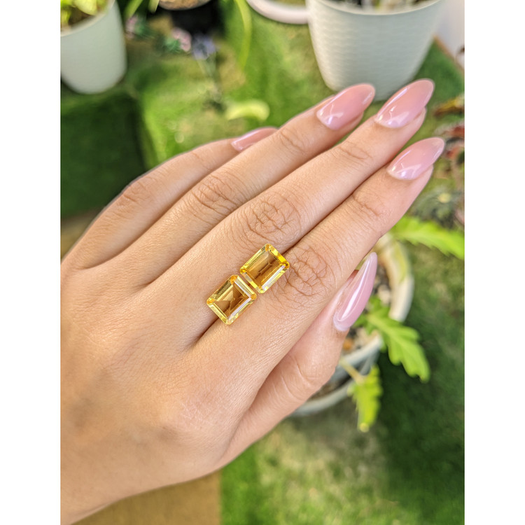 5.27 Ct.Tw. Citrine Pair from Brazil