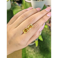 5.78&nbsp;Ct.Tw.Total Carat Weight Citrine Pair from Brazil Life Style