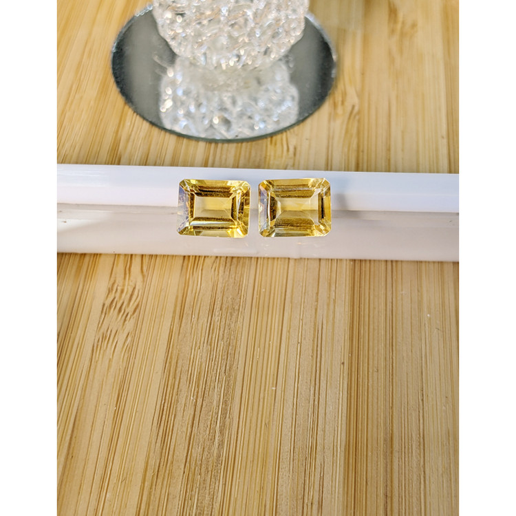 5.78 Ct.Tw. Citrine Pair from Brazil