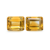 6.92 Ct.Tw. Emerald Cut Citrine Pair