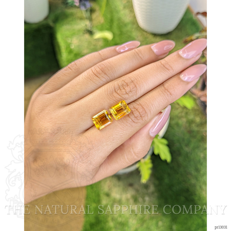 6.92 Ct.Tw. Citrine Pair from Brazil
