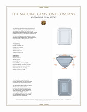 6.92 Ct.Tw.Total Carat Weight Citrine Pair from Brazil 3 D Scan Report