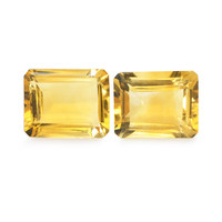 5.53 Ct.Tw. Emerald Cut Citrine Pair
