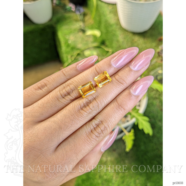 5.53 Ct.Tw. Citrine Pair from Brazil