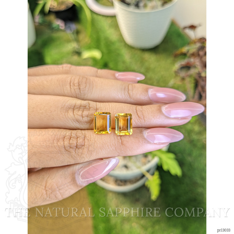 5.53 Ct.Tw. Citrine Pair from Brazil