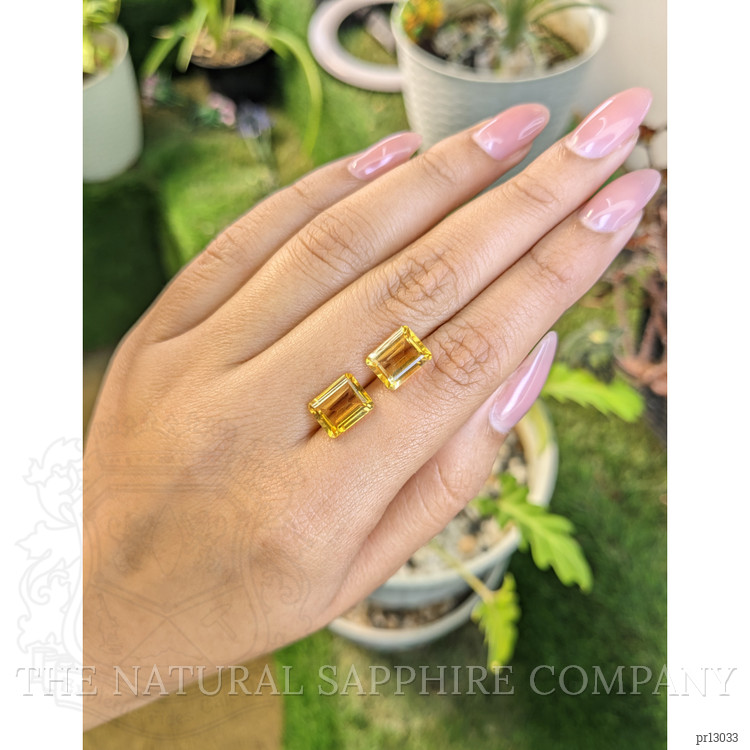 5.53 Ct.Tw. Citrine Pair from Brazil