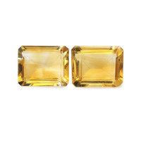 5.39 Ct.Tw. Emerald Cut Citrine Pair