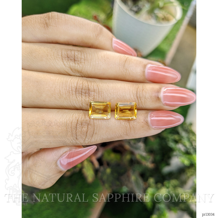 5.39 Ct.Tw. Citrine Pair from Brazil