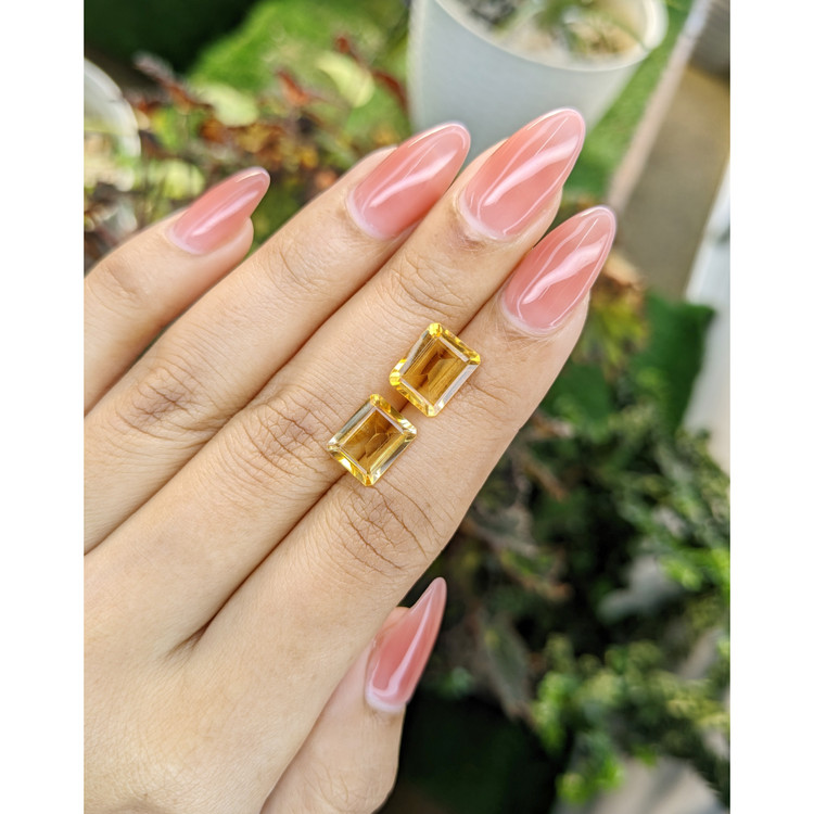 5.39 Ct.Tw. Citrine Pair from Brazil