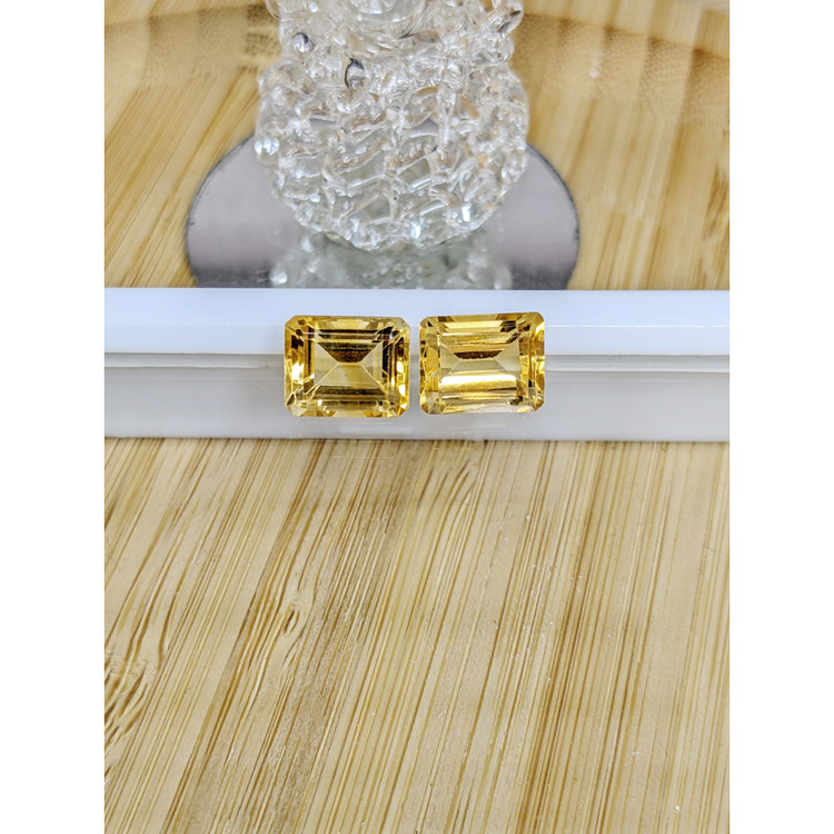 6.28 Ct.Tw. Citrine Pair from Brazil
