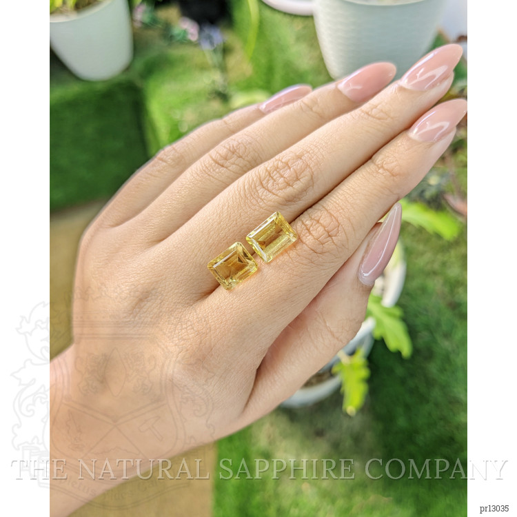 6.28 Ct.Tw. Citrine Pair from Brazil