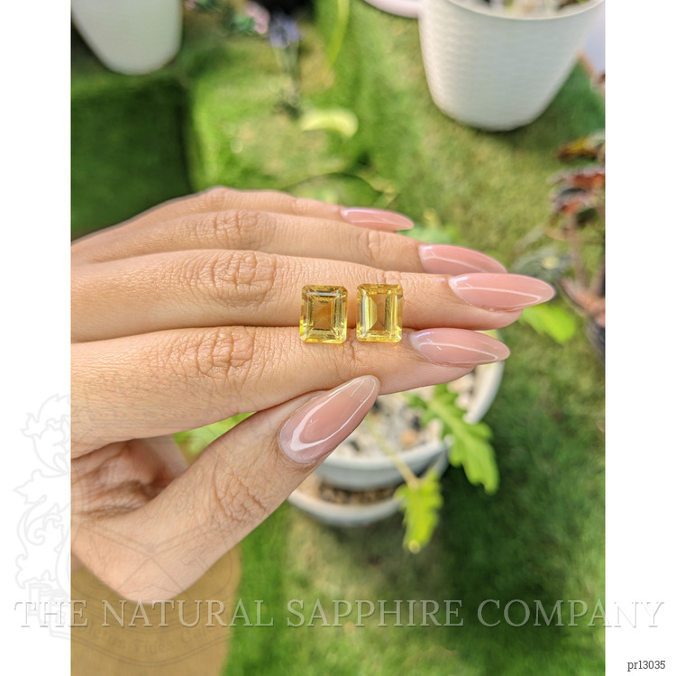 6.28 Ct.Tw. Citrine Pair from Brazil