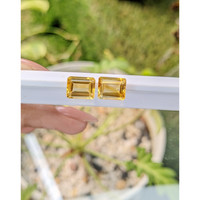 6.24 Ct.Tw.Total Carat Weight Citrine Pair from Brazil Life Style