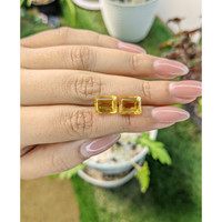 6.24&nbsp;Ct.Tw.Total Carat Weight Citrine Pair from Brazil Life Style