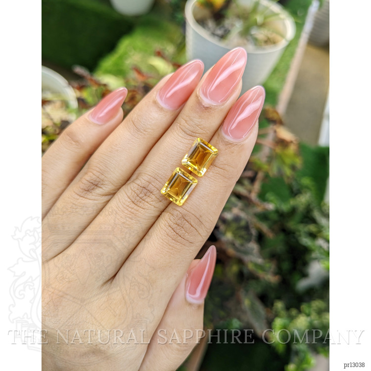 6.65 Ct.Tw. Citrine Pair from Brazil