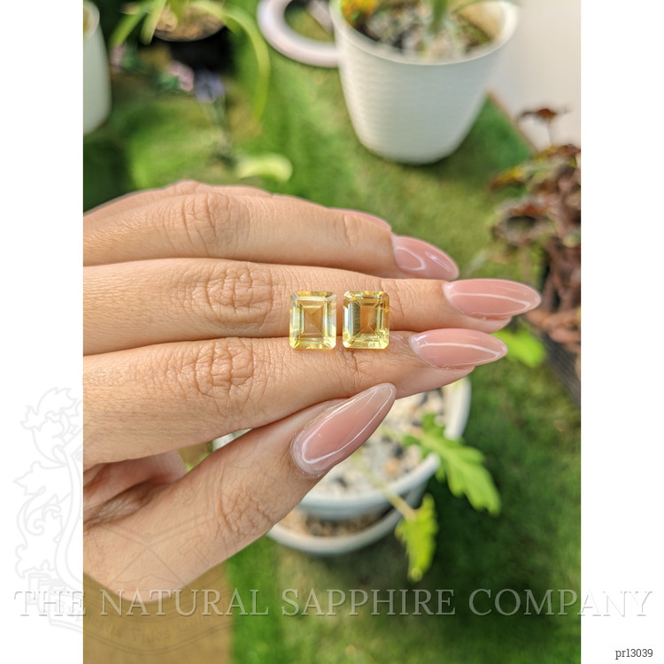 6.69 Ct.Tw. Citrine Pair from Brazil