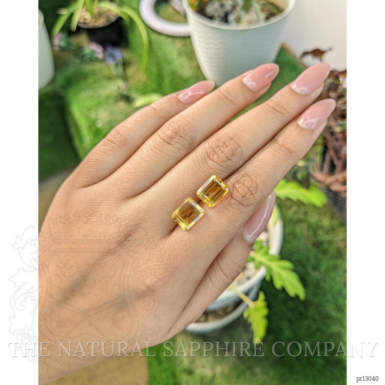 6.81 Ct.Tw. Citrine Pair from Brazil